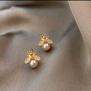 SALE Golden Bee Earrings